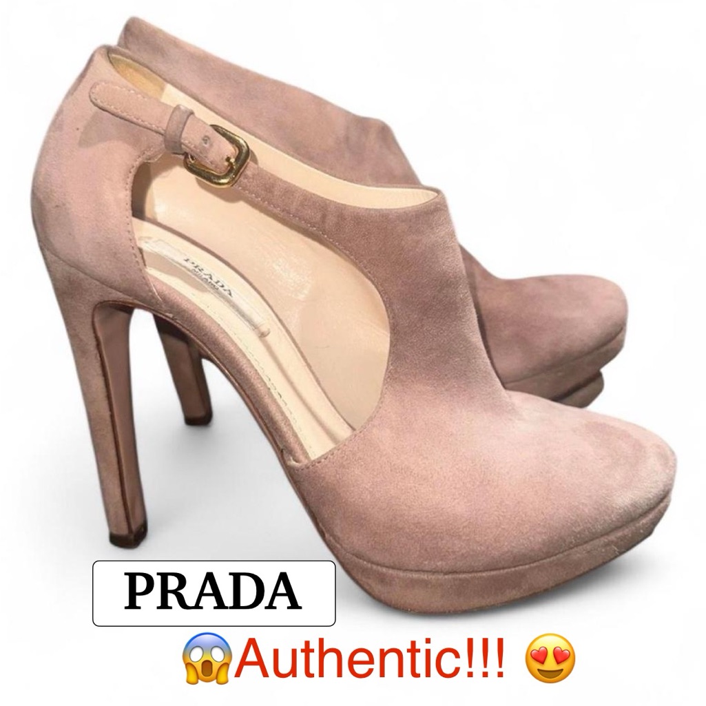 Authentic Prada High Heels Ankle Boots